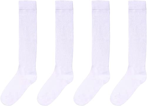 Fashion Vintage 80s Gifts, 90s Gifts, Fun Cute Colorful Slouch Socks for Women Girls, Scrunch Socks Women, Cotton Long High Tube Socks, Extra Tall and Heavy Socks 4 Pairs - Image 3