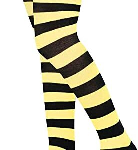 Alternative view of 7 Pair Striped Thigh High Socks, Knee High Socks for Women Teen Girls, School Socks, Long Socks Over the Knee Socks