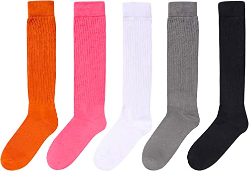 5 Pairs Fashion Vintage 80s Gifts, 90s Gifts, Fun Cute Colorful Slouch Socks for Women Girls, Extra Tall Heavy Socks, Scrunch Socks Women - Image 3