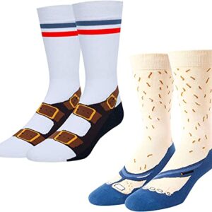 Men Sandal Socks, Funny Socks That Look Like Shoes For Men, Novelty Gifts Crew Socks, Gag Gifts, Father's Day Gifts, Unique Anniversary Gifts For Him