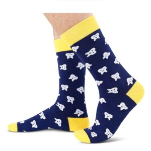 Alternative view of 4 Pack Unique Teeth socks, Dental Gifts for Men, Crazy Dentist Teeth Socks Gifts