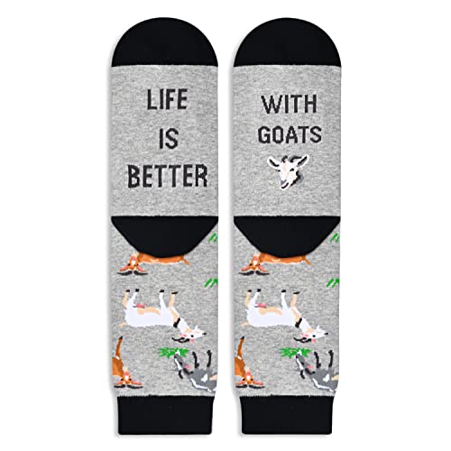 One-Size-Fits-All Goat Gifts, Unisex Goat Socks for Women and Men, Sheep Gifts Gender-Neutral Animal Socks - Image 3