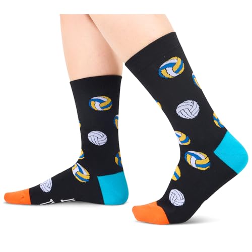 Unisex Funny Socks Sand Volleyball Socks Women Men, Fun Volleyball Gifts for Men Women Gifts for Volleyball Lovers Players Volleyball Coach Gifts - Image 4