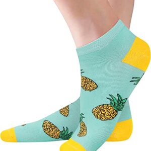Alternative view of 2 Pairs Funny Pineapple Gifts Hawaiian Gifts IVF Gifts Women Fertility Gifts, Novelty Pineapple Socks Fruit Socks