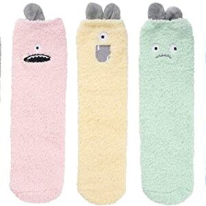 Alternative view of Monster Lover Gifts for Women Monster Gifts for Girl Lady Female Fuzzy Crazy Monster Socks 5 Pairs