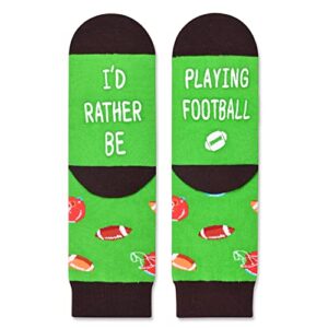 Alternative view of Kids' Fun Socks, Unisex Novelty Football Socks for Kids, Children Ball Sports Socks, Funny Football Gifts for Football Lovers, Gifts for Boys Girls, Sports Lover Gift, Gifts for 7-10 Years Old