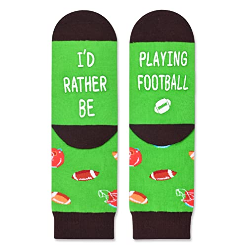 Kids' Fun Socks, Unisex Novelty Football Socks for Kids, Children Ball Sports Socks, Funny Football Gifts for Football Lovers, Gifts for Boys Girls, Sports Lover Gift, Gifts for 7-10 Years Old - Image 2