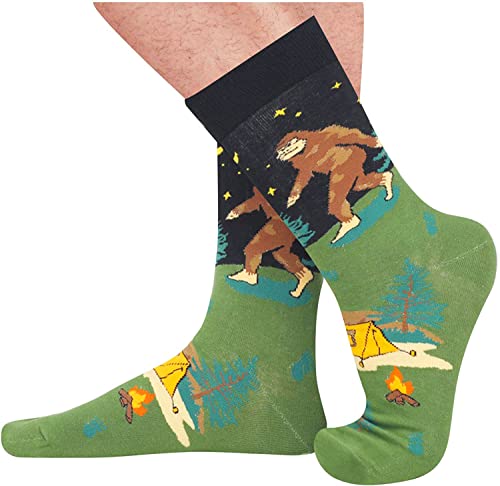 Funny Socks, Crazy Socks, Sasquatch Socks, Bigfoot Gifts, Unique Big Foot Sasquatch Gifts for Men, Sasquatch Gifts - Image 3