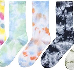 Alternative view of Colorful Tie Dye Socks for Women, Tie-Dye Socks, Colorful Socks, Crew Socks, Gym Socks, Christmas Gift, Hippie Gifts, 90s Gifts