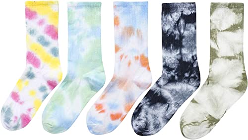 Colorful Tie Dye Socks for Women, Tie-Dye Socks, Colorful Socks, Crew Socks, Gym Socks, Christmas Gift, Hippie Gifts, 90s Gifts - Image 2