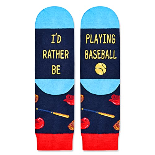 Kids' Fun Socks, Unisex Novelty Baseball Socks for Kids, Children Ball Sports Socks, Funny Baseball Gifts for Baseball Lovers, Gifts for Boys Girls, Sports Lover Gift, Gifts for 7-10 Years Old - Image 3