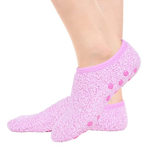 Cozy Slipper Socks, Fuzzy Anti-Slip Socks for Women Girls, Non-Slip Slipper Socks with Grippers, Gifts for Womens - Image 4