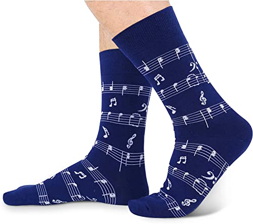 Novelty Gifts for Music Lovers,Players, Composers, Conductors, Music Performers, Singers, and Music Teachers, Music Note Socks Gift For Men, Musician Gifts - Image 3