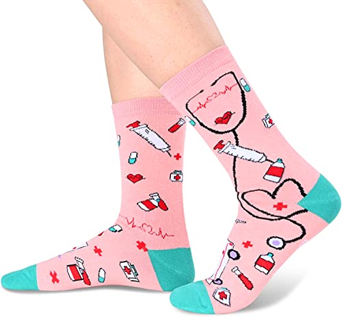 Medical Themed Gifts for Healthcare Workers, Nurse Socks, Radiologist Gift, Gifts for Nurses, Gifts for Doctors, Medic Gift, Womens Funny Socks, Nurse Day Gifts - Image 3