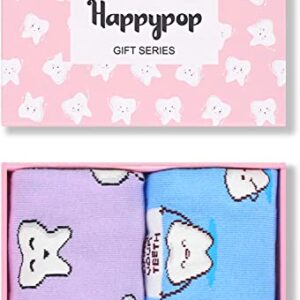 Alternative view of Teeth Socks, Dentist Socks, Dental Socks for Women, Unique Dental Student Gifts, Dental School Graduation Gifts, Dental Assistant Gifts, Teeth Gifts for Dentist Appreciation