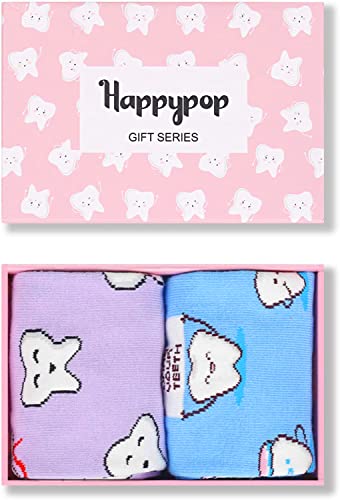 Teeth Socks, Dentist Socks, Dental Socks for Women, Unique Dental Student Gifts, Dental School Graduation Gifts, Dental Assistant Gifts, Teeth Gifts for Dentist Appreciation - Image 2