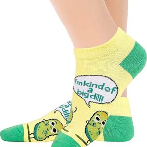 Alternative view of Women's Pickle Socks, Pickle Theme Socks, Pickle Gifts, Pickle Lover Presents, Best Gifts For Women, Big Dill Pun Socks, Mothers Day Gifts, Food Socks
