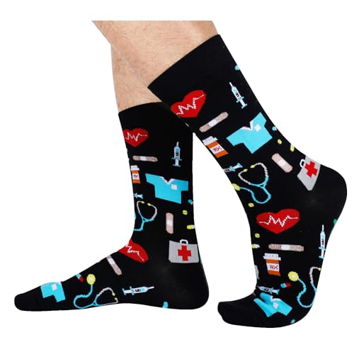 2Packs Funny Doctor Pharmacist Pharmacy Nursing Students Gifts, Medical Assistant Doctor Pharmacy Socks - Image 4