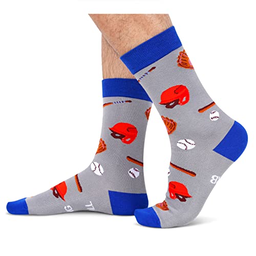 Unique Baseball Gifts, Baseball Socks for Men, Novelty Sport Socks Gifts for Baseball Lovers, Sport Gifts - Image 2