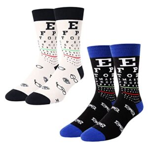 Alternative view of Men's Optometry Socks, Eyeball Socks, Optometry Gifts for Men, Optometrist Gifts, Optician Gifts, Eye Doctor Gifts, Unique Eyeball  Ophthalmologist Gifts