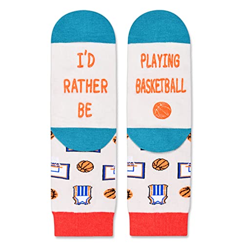 Kids' Fun Socks, Unisex Novelty Basketball Socks for Kids, Children Ball Sports Socks, Funny Basketball Gifts for Basketball Lovers, Gifts for Boys Girls, Sports Lover Gift, Gifts for 7-10 Years Old - Image 2