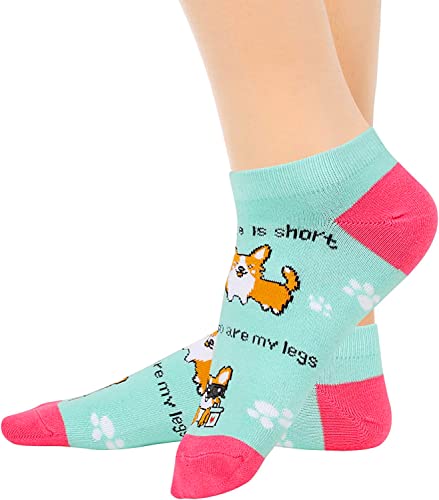 Corgi Lover Gifts for Women Corgi Gifts for Girl Lady Female Crazy Corgi Socks , Gift For Her, Gift For Mom 2 Pairs - Image 3