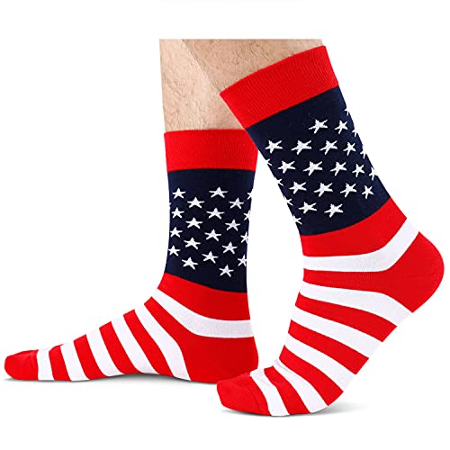 4th of July Socks, Independence Day Gifts for Men, Patriots Gifts, American Flag-themed Presents, Patriotic Socks, Unique Patriots Gifts - Image 3