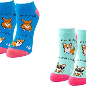 Alternative view of Corgi Lover Gifts for Women Corgi Gifts for Girl Lady Female Crazy Corgi Socks , Gift For Her, Gift For Mom 2 Pairs