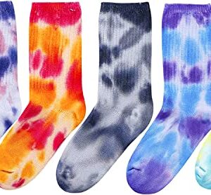 Alternative view of Colorful Tie Dye Socks for Women, Tie-Dye Gifts, Funny Unique Presents for Hippie Indie Girls, Hippie Gifts, 90s Gifts, Trippy Gifts, Indie Gifts, Funky Gifts