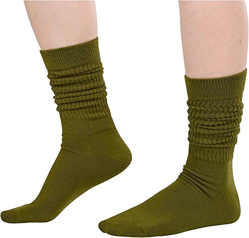 5 Pairs of Extra Tall Heavy Socks, Cotton Long High Tube Socks, Scrunch Socks Women, Fun Cute Colorful Slouch Socks for Women Girls, Fashion Vintage 80s, 90s Gifts - Image 4