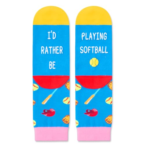 Unisex Novelty Softball Socks for Kids, Children Ball Sports Socks, Funny Softball Gifts for Softball Lovers, Kids' Fun Socks, Perfect Gifts for Boys Girls, Sports Lover Gift, Gifts for 7-10 Years Old - Image 4