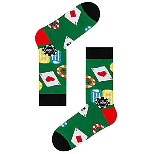 Poker Socks, Mens Novelty Socks, Unique Poker Gifts, Funny Poker Lovers Gifts, Casino Gifts for Poker Players, Gamblers, and Casino Enthusiasts - Image 4
