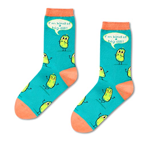Women's Pickle Socks, Pickle Theme Socks, Pickle Gifts, Christmas Gifts For Women, Pickle Lover Gift, Big Dill Pun Socks, Mothers Day Gifts, Food Socks - Image 4