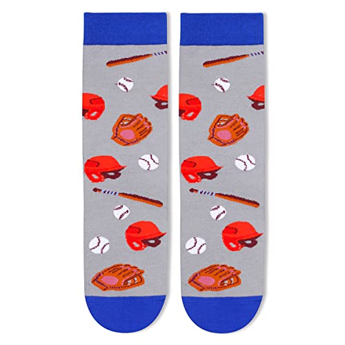 Unique Baseball Gifts, Baseball Socks for Men, Novelty Sport Socks Gifts for Baseball Lovers, Sport Gifts - Image 4