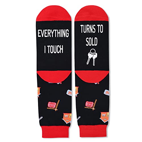 Unisex Realtor Socks, Fun Real Estate Agent Gifts, Realtor Gifts for Women and Men, Unique Real Estate Gifts Real Estate Socks - Image 3