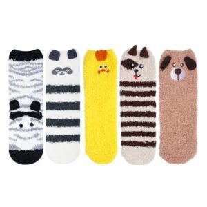 Alternative view of Fuzzy Socks for Women Girls, Unique Christmas Gift for Her, Custom Gift for Daughter, Christmas Gift for Girlfriend, Perfect Gift for Wife , Xmas Gift for Mom