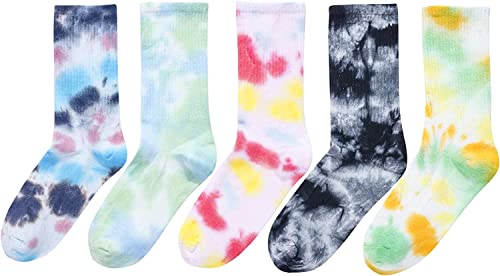 Tie Dye Socks for Women, Tie-Dye Gifts, Funny Unique Presents for Hippie Indie Girls, Hippie Gift for Her, 90s Gifts, Trippy Gifts, Indie Gifts, Funky Gifts - Image 2