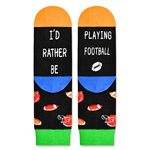 Kids' Fun Socks, Unisex Novelty Football Socks for Kids, Children Ball Sports Socks, Funny Football Gifts for Football Lovers, Gifts for Boys Girls, Sports Lover Gift, Gifts for 7-10 Years Old - Image 3