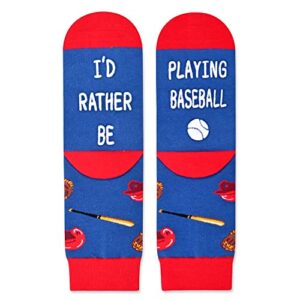 Alternative view of Kids' Fun Socks, Unisex Novelty Baseball Socks for Kids, Children Ball Sports Socks, Funny Baseball Gifts for Baseball Lovers, Gifts for Boys Girls, Sports Lover Gift, Gifts for 7-10 Years Old
