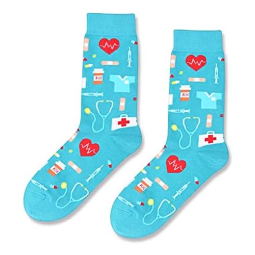 2Packs Funny Doctor Pharmacist Pharmacy Nursing Students Gifts, Medical Assistant Doctor Pharmacy Socks - Image 3