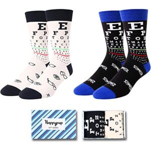 Men's Optometry Socks, Eyeball Socks, Optometry Gifts for Men, Optometrist Gifts, Optician Gifts, Eye Doctor Gifts, Unique Eyeball Ophthalmologist Gifts