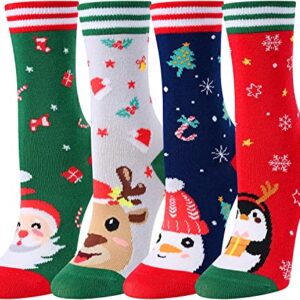 Alternative view of Holiday Socks for Boys Girls, Christmas Presents, Xmas Gifts, Stocking Stuffers, Best Secret Santa Gifts, Funny Children Christmas Socks, Santa Socks, Novelty Christmas Gifts for Kids 4-7 Years Old