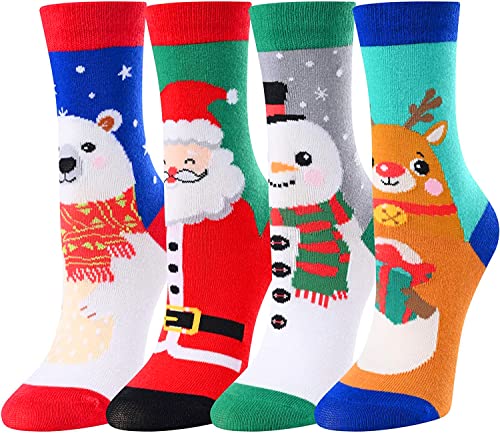 Funny Children Christmas Socks, Holiday Socks for Boys Girls 4 5 6 7 Years Old, Santa Socks, Stocking Stuffers, Novelty Christmas Gifts for Kids, Best Secret Santa Gifts, Xmas Gifts - Image 2