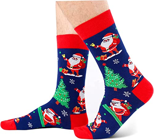 Funny Gnome Sloth Gingerbread Socks for Men, Stocking Stuffers, Novelty Christmas Gifts for Him, Best Secret Santa Gifts, Holiday Gifts, Xmas Gifts, Christmas Presents - Image 4