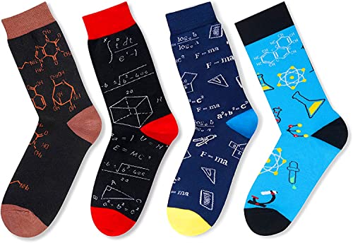 Funny Math Socks for Men, Novelty Men's Engineer Socks, Best Gifts for Math Teachers, Math Lovers, Perfect for Father's Day, Thanksgiving, Teacher's Day Gifts - Image 3