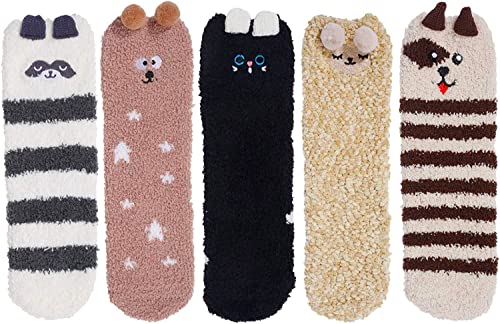 Fuzzy Socks Women Warm Soft Fluffy Thick Cozy Plush Winter Christmas Gift Ladies - Image 2