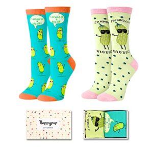 Women's Pickle Socks, Pickle Theme Socks, Pickle Gifts, Christmas Gifts For Women, Pickle Lover Gift, Big Dill Pun Socks, Mothers Day Gifts, Food Socks
