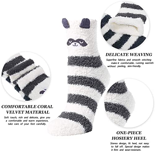 Fuzzy Socks Women Warm Soft Fluffy Thick Cozy Plush Winter Christmas Gift Ladies - Image 4