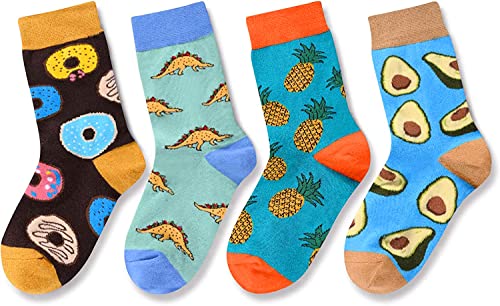 Funny Boys Socks Boy Food Socks Gifts for 4-7 Years Old Boys, Best Gifts for Your Brother, Son, Grandson On Birthdays, Holidays, Children's Day, Christmas - Image 3