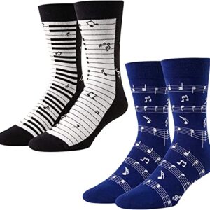 Alternative view of Novelty Gifts for Music Lovers,Players, Composers, Conductors, Music Performers, Singers, and Music Teachers, Music Note Socks Gift For Men, Musician Gifts